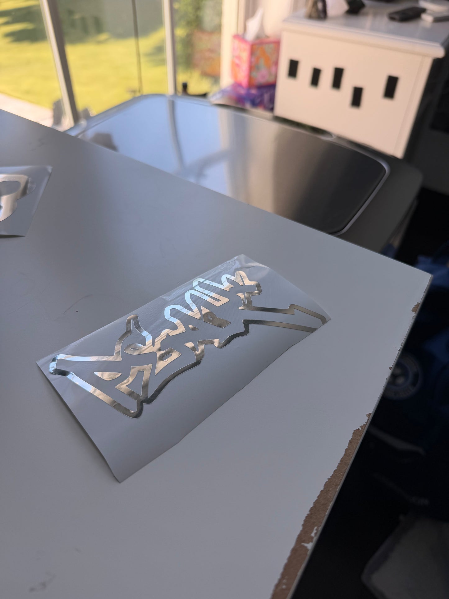 Chrome Peak Sticker